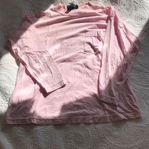 pink long sleeve top
